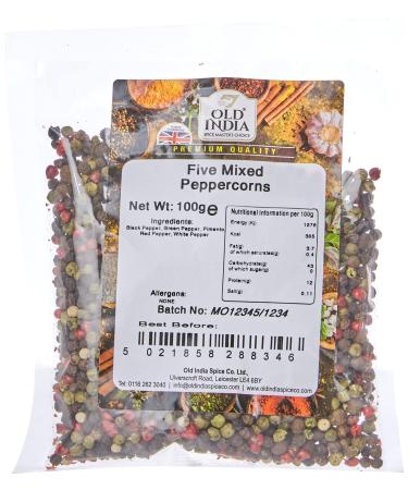 Old India Five Mixed Peppercorns 100g 100 g (Pack of 1)