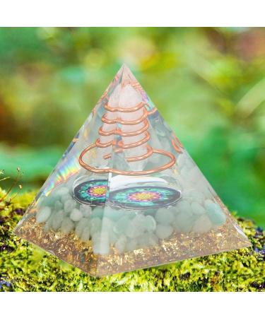 BORDSTRACT 6cm Energy Generator Orgonite Pyramid Healing Crystal Pyramid for Positive Energy Meditation Spiritual Awakening - Buy Online on SooperMarket.com