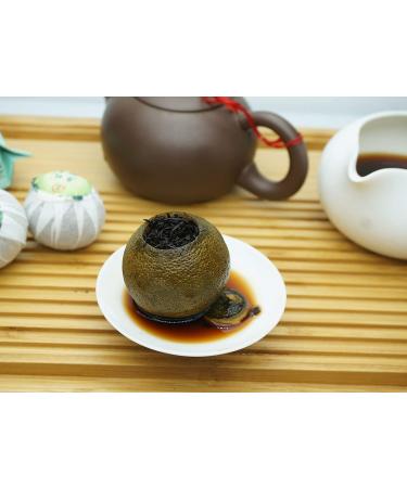 Green Orange Peel Pu-erh Tea | Tangerine Peel XiaoQingGan Tea Box | Independent Packing from GuangDong XinHui - Buy Online on SooperMarket.com