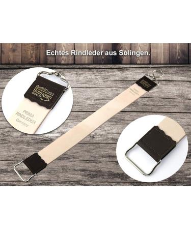 Premium Solingen Gold Etched Razor Set with Grinding Pastes & Strop - International Shipping Available - Buy Online on SooperMarket.com