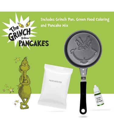 Dr. Seuss The Grinch Pancake Mix Gift Set - Easy Baking with Pan & Food Coloring - Buy Online on SooperMarket.com