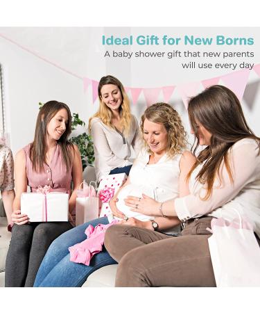 Spasilk Newborn Washcloth Wipes Set - Soft Terry Cloth, 10 Pack Pink Lines - Buy Online on SooperMarket.com
