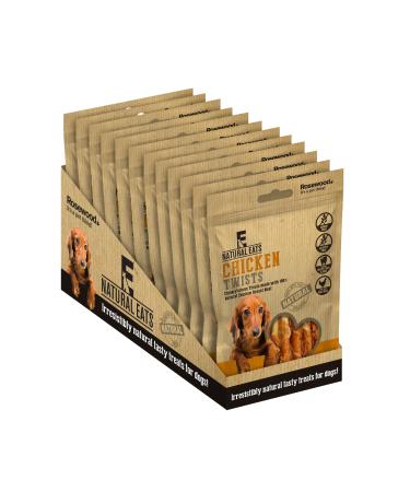 Rosewood Natural Eats Chicken Twists Dog Treats 12 x 80g Pack of Natural Dog Treats Chicken 0.08333333333333333 count (Pack of 12)