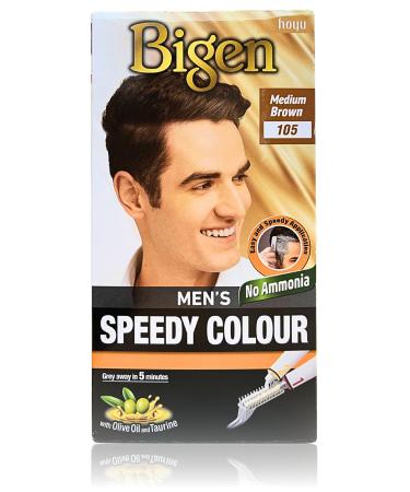 Bigen Mens Speedy Hair Colour 105 Medium Brown by Bigens