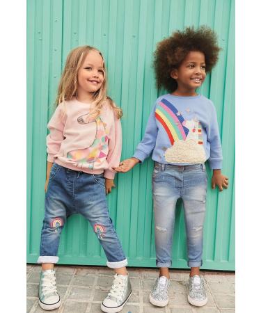 DHASIUE Baby Girls Unicorn Sweatshirt Jumper T-Shirt | Cute Long Sleeved Cotton Tee | Kids Toddler Clothes Ages 1-7 | 2-3 Years | Dinosaur/Pink - Buy Online on SooperMarket.com