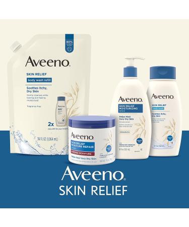 Aveeno Skin Relief Fragrance-Free Body Wash - 12 oz | Soothing & Hydrating - Buy Online on SooperMarket.com
