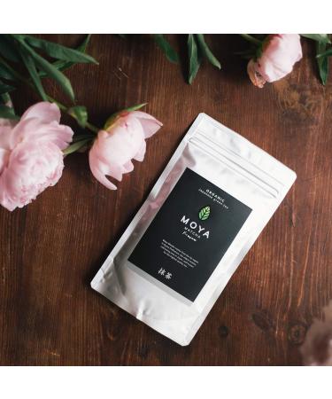 Organic Moya Matcha Tea Green Powder 100g - Premium Ceremonial Grade from Uji Japan | Ideal for Japanese Tea Ceremony | Vegan & Vegetarian Friendly - Buy Online on SooperMarket.com