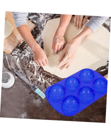 Cabilock Silicone Mold 6 Pcs Six Egg Mold Silicone Molds Capacillos para Cupcake Easter Egg Shaped Molds Chocolate Mold 22.2X12.7CMx3pcs Bluex3pcs - Buy Online on SooperMarket.com