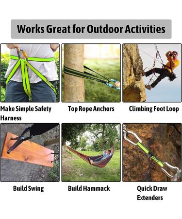 KIKIGOAL 18MM Nylon Climbing Sling Runner 23KN CE2008/EN566 - 60CM/24 Inch 3pcs Grey - Buy Online on SooperMarket.com