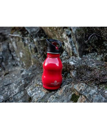 Silver 12 oz Kids Water Bottle with Straw & Handle - Eco Friendly Stainless Steel Cup - Leak Proof Lid - Cute and Easy Sip Design - Buy Online on SooperMarket.com
