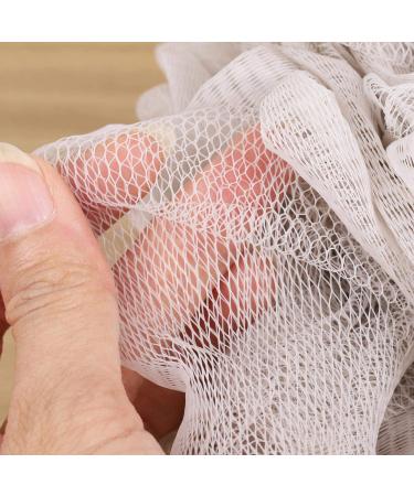 Pack of 4 Bath Sponge Loofahs - 60g Mesh Pouf Shower Scrunchies for Body Wash - Buy Online on SooperMarket.com