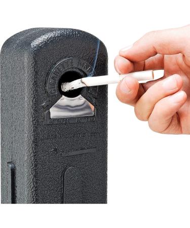 Black Outdoor Ashtray - 1-1/2 Gallon: Weatherproof Design for Outdoor Use - Buy Online on SooperMarket.com