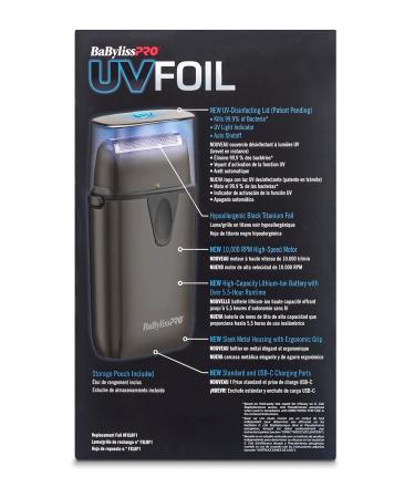 Shop BaBylissPRO UV Metal Foil Single Head Shavers Gray | International Shipping Available - Buy Online on SooperMarket.com