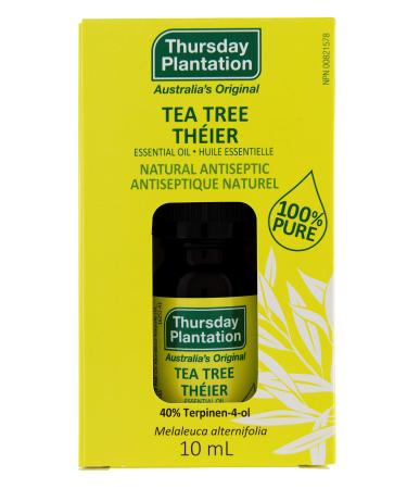 Thursday Plantation 100% Pure Tea Tree Oil - Ideal for Minor Cuts Abrasions Insect Bites Stings and Skin Irritations - Essential Oil - Versatile Oil for Home Use and Personal Care - 10ml size