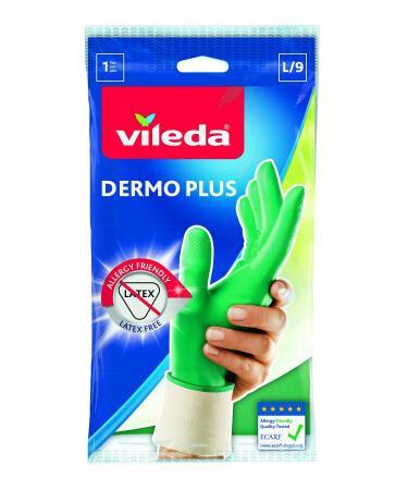 Vileda Dermo Plus/Soft & Gentle Rubber Gloves latex-free size L 1 pair 1 pack