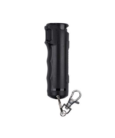 SABRE Pepper Gel with Flip Top, Maximum Strength OC Spray, Snap Clip for Easy Carry and Fast Access, Finger Grip for More Accurate and Faster Aim, 25 Bursts, UV Marking Dye, Easy to Use Safety Black Pepper Gel