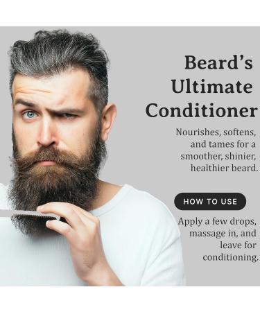 Bella Terra Oils Beard Oil 4oz | Organic Vitamin E Jojoba & Argan | Anti-Frizz Formula for Luster & Care - Buy Online on SooperMarket.com