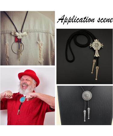 NBEADS 3 Sets Bolo Tie Findings  Bolo Tie Tips Replacement End Caps Kit  Bolo Tie Buckle Accessories with 6 Pcs Alloy Cord End and 3 Pcs Iron Bolo Tie Slide Clasps for Bolo Tie Making 6 Pcs End Caps+ 6 Pcs Slide Clasps - Buy Online on SooperMarket.com