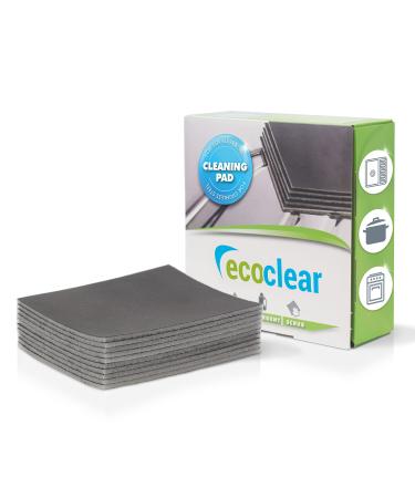 Ecoclear cleaning sponge for shiny stainless steel surfaces 10 pieces professional and thorough stainless steel cleaner antibacterial cleaning pot cleaner reusable