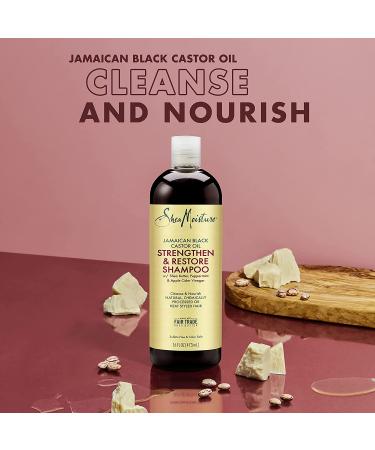 Shea Moisture Jamaican Black Castor Oil Strengthen, Grow & Restore Shampoo & Conditioner Set - 16 oz. & 13 oz. Combination Pack - Buy Online on SooperMarket.com
