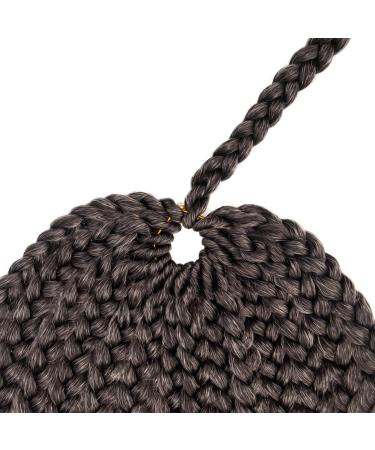 7 Packs 10 Goddess Box Braid Crochet Hair with Toni Curl Ends - Ombre Gray Bohemian Box Braids for Black Women & Kids - 105 Strands T1B/Gray - Buy Online on SooperMarket.com