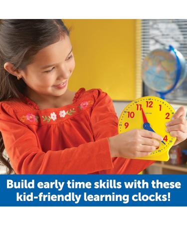 Buy Learning Resources Big Time Classroom Clock Set - Enhance Time-Telling Skills | Fast International Shipping - Buy Online on SooperMarket.com