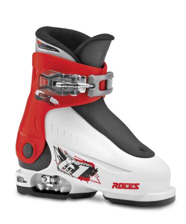 Roces Kids Idea UP 16.0-18.5 Children's Ski Boots-Adjustable Blue-White white-red-black
