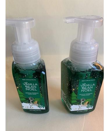 Bath & Body Works Vanilla Bean Noel Hand Soap - Pack of 2 Gentle Foaming Holiday Hand Soaps Limited Edition for 2016