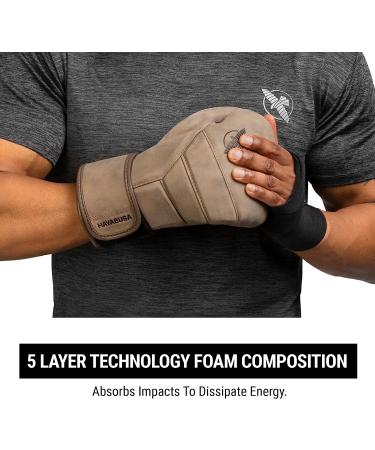Hayabusa T3 LX Leather Boxing Gloves - 16oz Brown - Men and Women Training Sparring Heavy Bag Mitt Work - Buy Online on SooperMarket.com