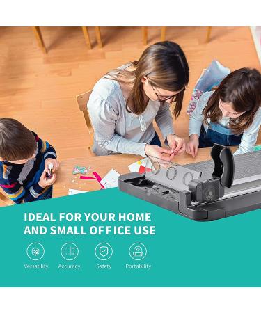 Rotary Paper Trimmer  3-in-1 Paper Cutter  12 Inch Cutting Length  with Straight Cut/Perforating Cut/Wavy Cut  Enclosed Blades for Safe Use  Ideal for Paper Craft Projects - Buy Online on SooperMarket.com