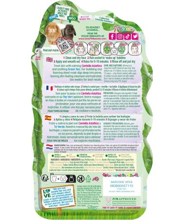 7th Heaven Bubble Tea Oxygen Mask Infused with Green Tea and Centella Asiatica to Hydrate Soothe and Help Target Blemishes - Ideal for All Skin Types - Buy Online on SooperMarket.com