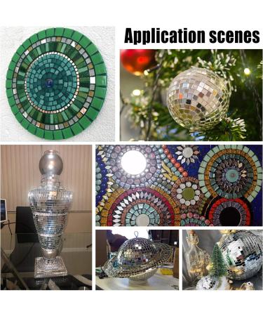 260g Clear Triangle Glass Mirror Tiles - Mini Decorative Mosaic Tiles for Crafts & Jewelry Making - Buy Online on SooperMarket.com