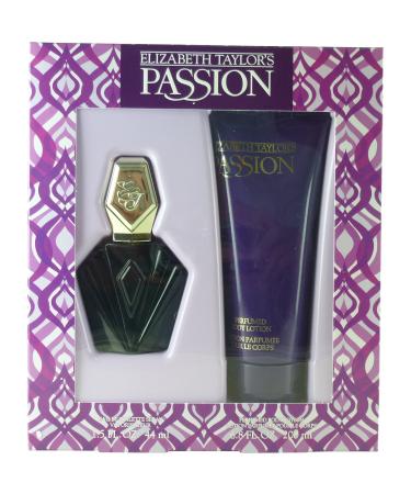 Passion by Elizabeth Taylor 2-Piece Set for Women (1.5 Oz. Eau de Toilette Spray + 6.8 Oz. Body Lotion) 2 Set