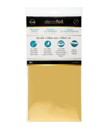 iCraft - 418561 Deco Foil Transfer Sheets  6 x 12  Gold  20 Piece