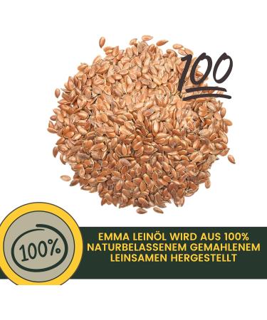 Buy Emma Linseed Oil for Horses & Pets - Cold-Pressed Omega 3 & 6 Fatty Acids for Shiny Fur & Digestion | 2x1L - Ideal for Dogs & Cats - Buy Online on SooperMarket.com