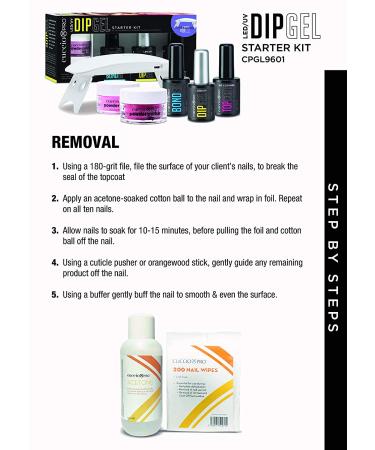 Cuccio Colour Dip Gel Starter Kit | Longwear Formula for Dip Powders & Soak Off Gels | Easy Removal | Includes USB Curing Lamp - 6 Pc - Buy Online on SooperMarket.com