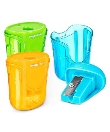Amazon Basics School Pencil Sharpener 1 Hole 3-Pack 1-hole 3 packs - Buy Online on SooperMarket.com