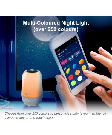 VTech BC8313 V-Hush Pro Soothing Sleep Trainer | Bluetooth Speaker with Night Light Projector & Voice Recording | Multi-Colour Nightlight | White, One Size - Buy Online on SooperMarket.com