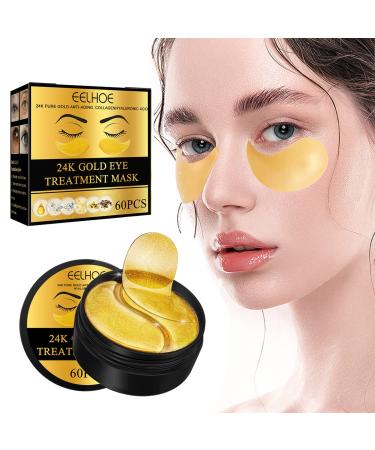 Jremreo 30 Pairs Under Eye Patches - Gold Under Eye Mask Amino Acid & Collagen  Under Eye Mask for Face Care  Eye Masks for Dark Circles and Puffiness  Under Eye Masks for Beauty & Personal Care