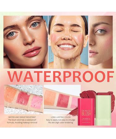 Beautfave 3-in-1 Cream Blush Stick Waterproof & Lightweight Blush for Lip, Cheek, and Eye Pink - Buy Online on SooperMarket.com