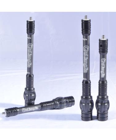 AMEYXGS Archery Bow Stabilizer 6" 8" 10" 12" Rod Balance Bar with Damping System and Weights Shock Absorber for Compound Bow Archery Accessory 8inch