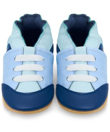 Baby Shoes with Soft Sole - Baby Girl Shoes - Baby Boy Shoes - Leather Toddler Shoes - Baby Walking Shoes 2-3 Years Blue Tennis Shoes