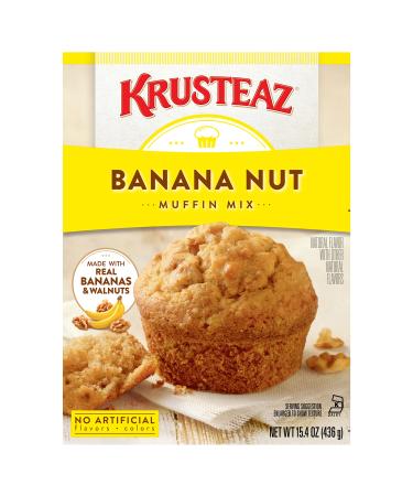 Krusteaz Banana Nut Muffin Mix, 15.4 oz (Pack of 12)