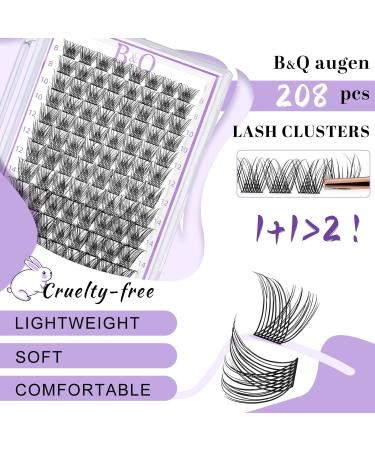 208 PCS D-8-16MM D Curl Volume Cluster Lashes Kit - DIY Eyelash Extensions - Buy Online on SooperMarket.com