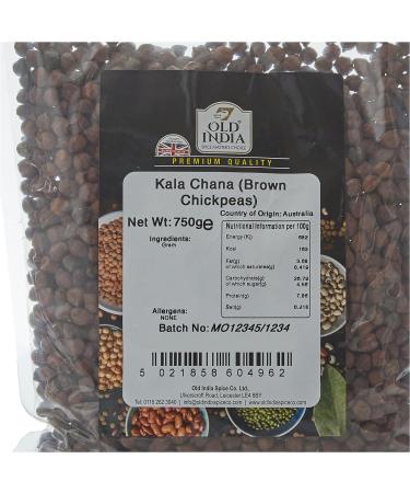 Old India Kala Chana (Brown Chickpeas) 750g - Premium Quality | Buy Online - Buy Online on SooperMarket.com