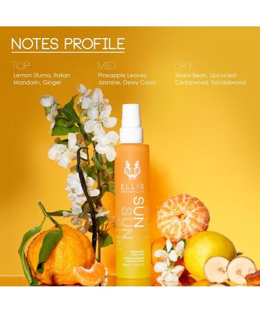 Ellis Brooklyn SUN Hair And Body Mist - Rich Floral Perfume with Italian Mandarin Orange Flower Water & Cedarwood Vegan Perfume Made In The USA Sun 1.69 Fl Oz (Pack of 1) - Buy Online on SooperMarket.com