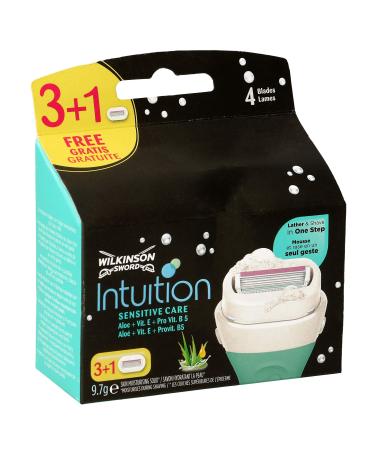 Wilkinson Intuition Sensiive Care Razor Blades 4 Pack Spare Parts