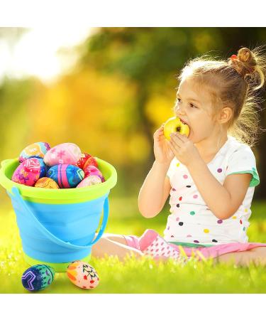 JOYIN 4 Collapsible Buckets & Basket for Kids - Portable 2L Foldable Tub for Beach, Camping, Fishing & Fun Activities - Buy Online on SooperMarket.com
