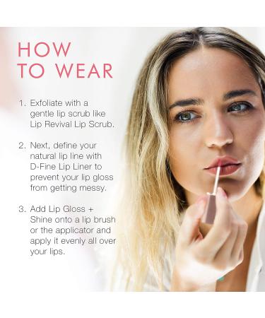 Beauty For Real Starlust Lip Gloss - Champagne Pink Metallic - Non-Sticky Plumping & Hydrating - Marine Collagen - 0.15 fl oz - Buy Online on SooperMarket.com