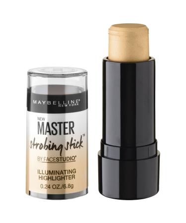 Maybelline New York Makeup Facestudio Master Strobing Stick, Medium - Nude Glow Highlighter, 0.24 oz.